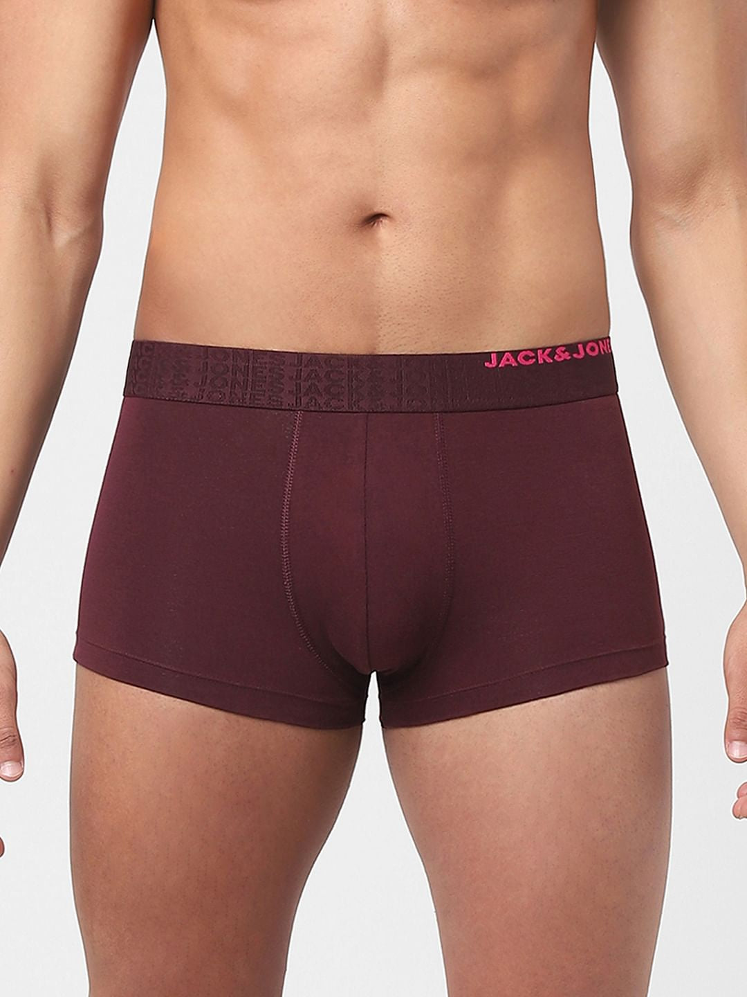 Pack Of 2 Grey & Maroon Trunks