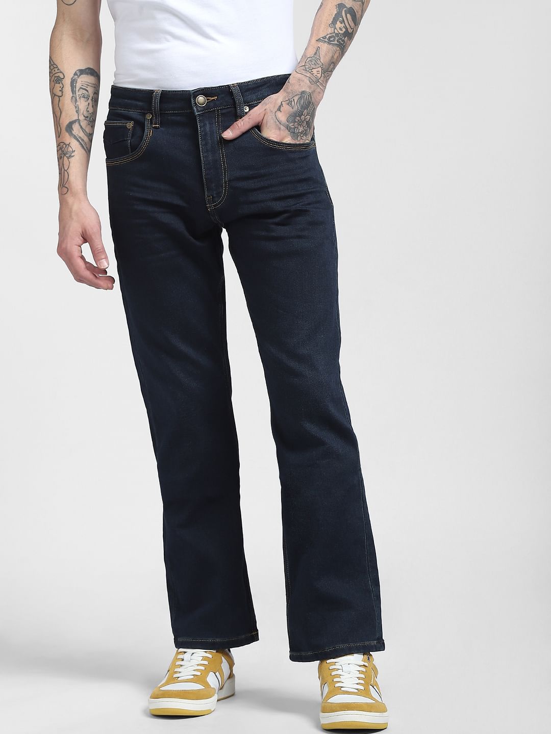 Dark Blue High Rise Ray Bootcut Jeans