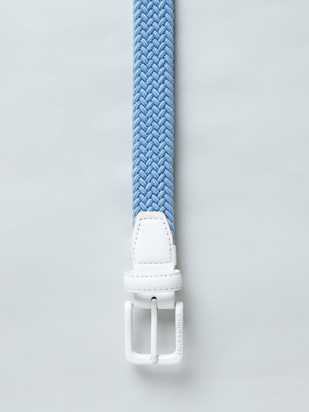 Boys Light Blue Braided Belt