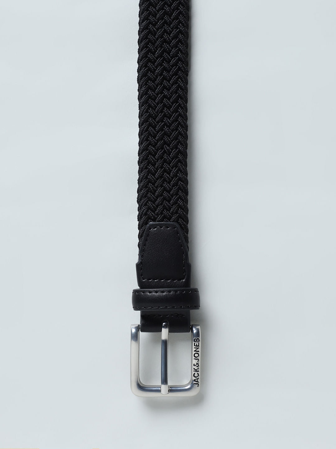 Boys Black Braided Belt