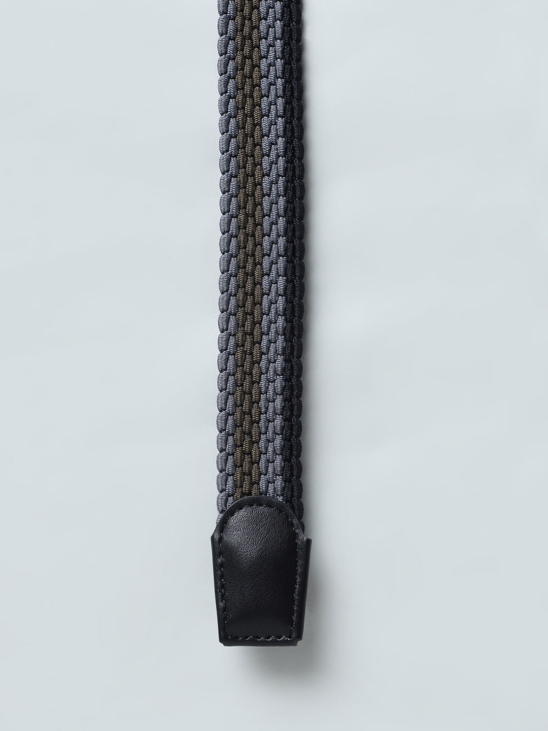 Boys Grey Braided Belt