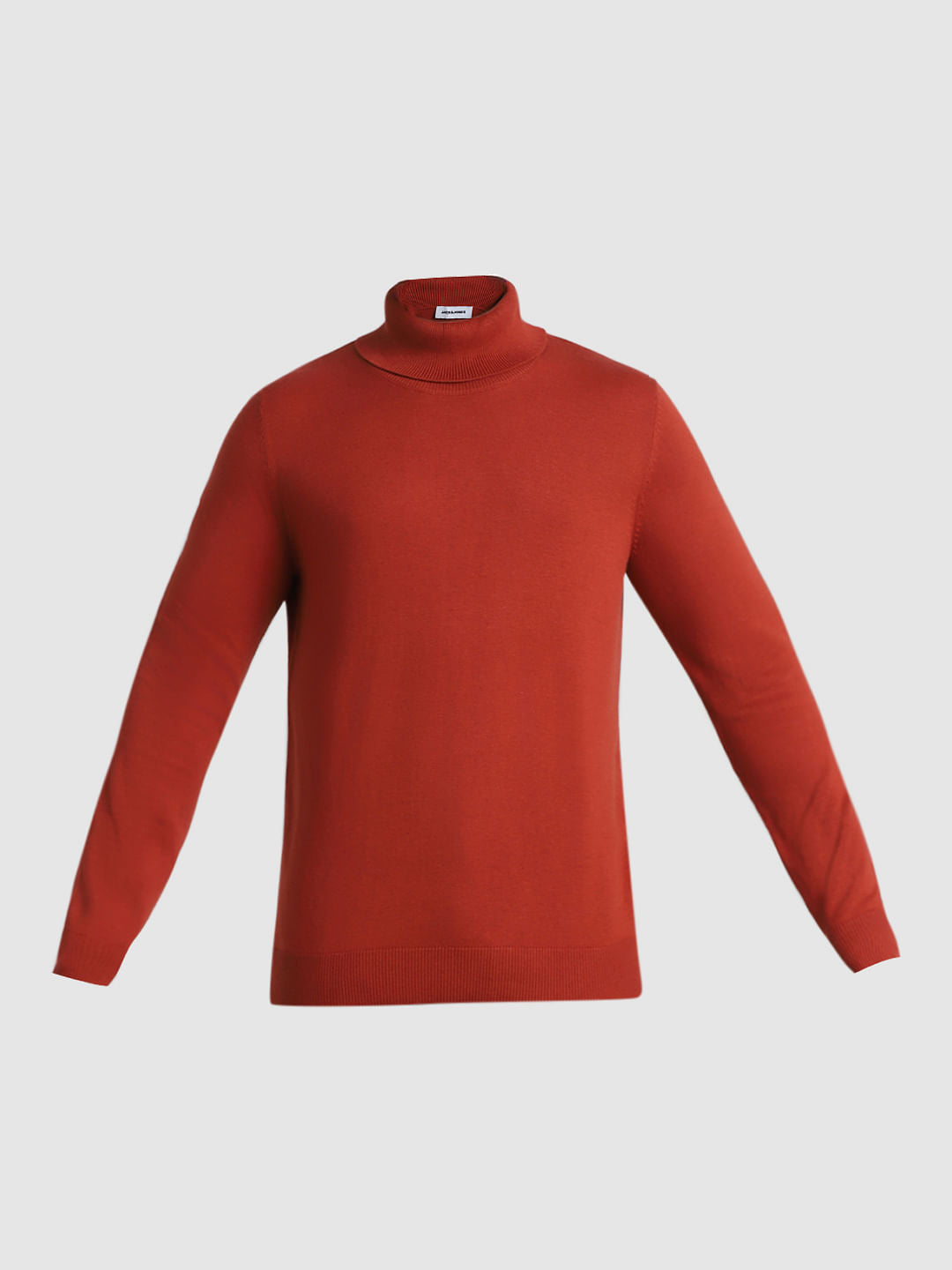 Rust Brown Turtle Neck Pullover