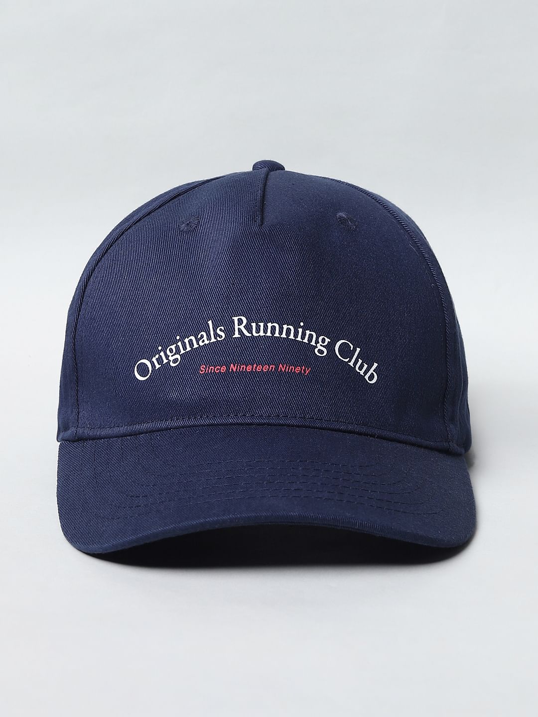 Blue Embroidered Baseball Cap