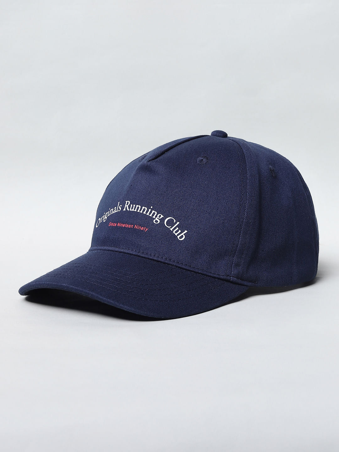 Blue Embroidered Baseball Cap