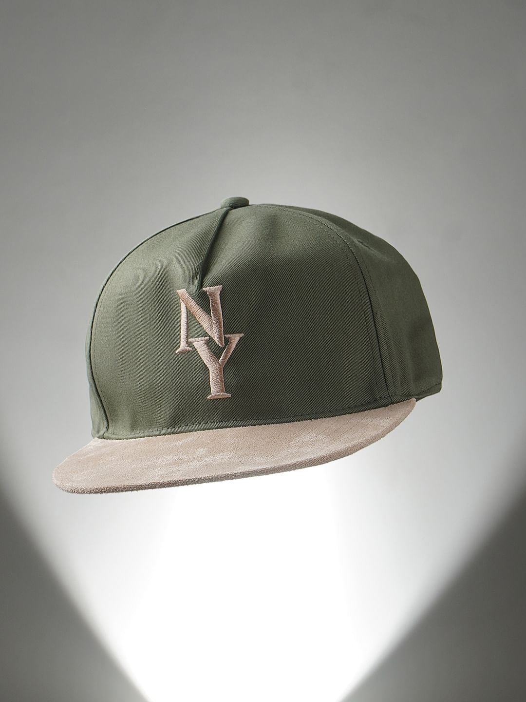 Green Suede Baseball Cap - ONE