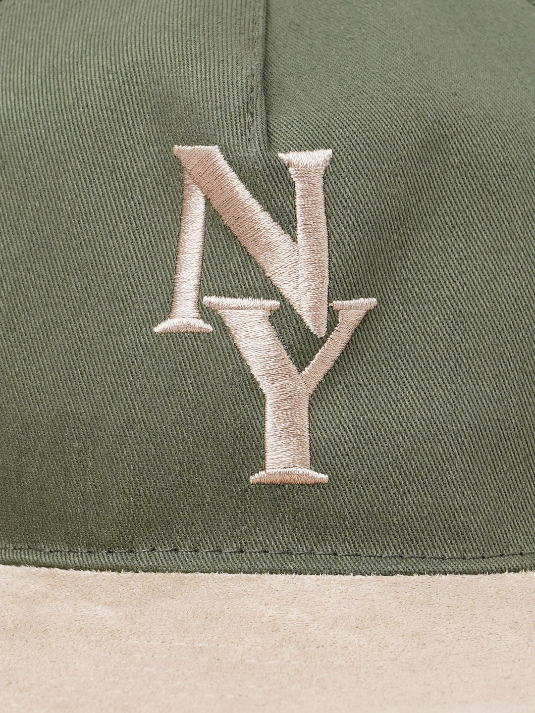 Green Suede Baseball Cap