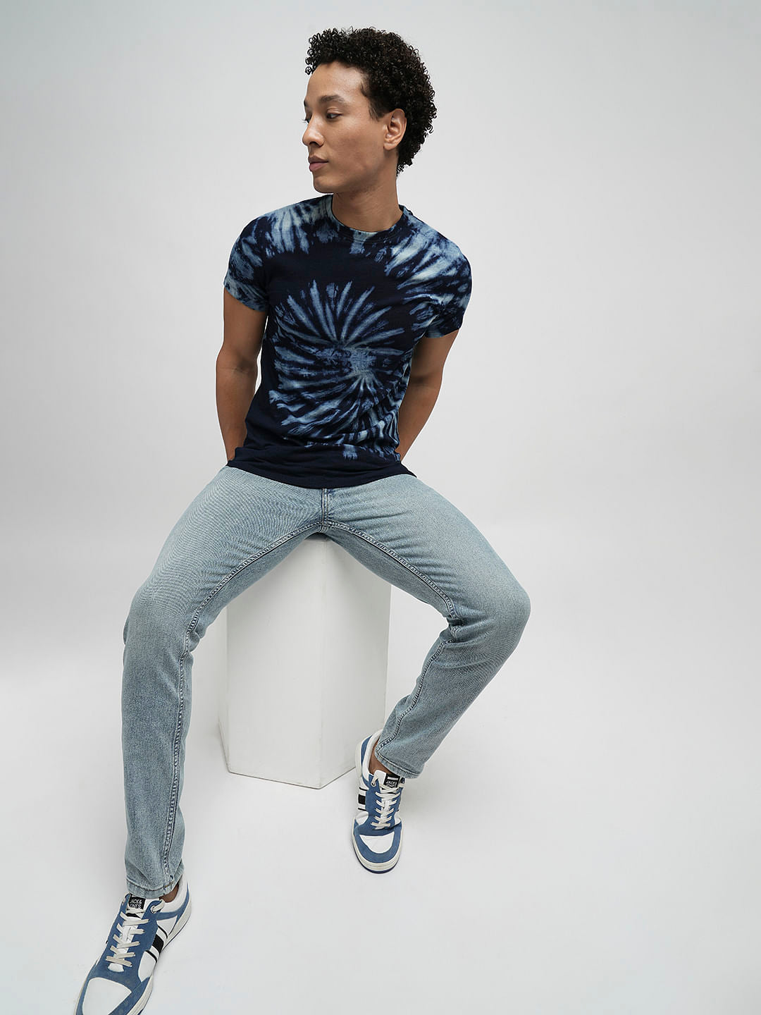 PRODUKT by JACK&JONES Light Blue Tape Detail Slim Fit Jeans