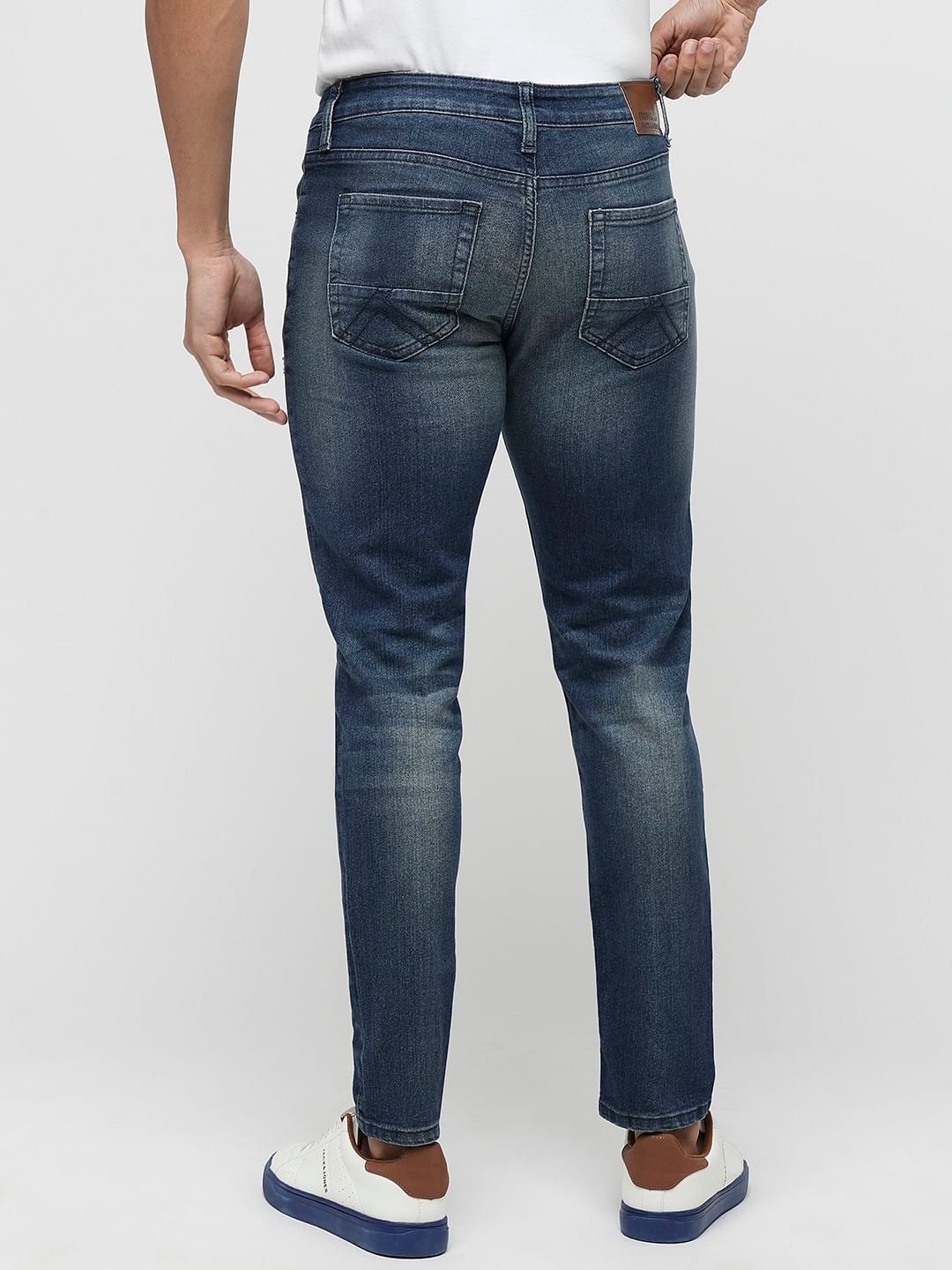 PRODUKT by JACK&JONES Blue Mildly Distressed Slim Jeans