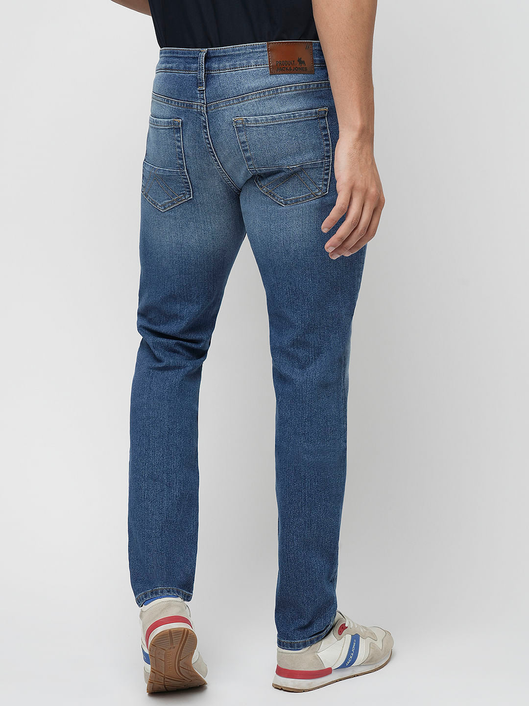 PRODUKT by JACK&JONES Blue Mid Rise Slim Jeans