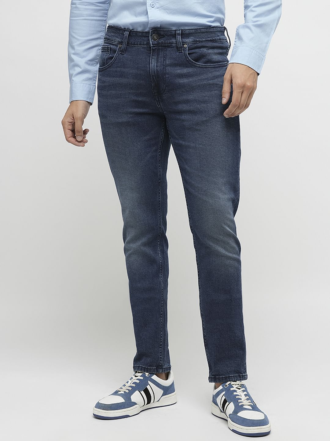 PRODUKT by JACK&JONES Blue Mid Rise Slim Jeans