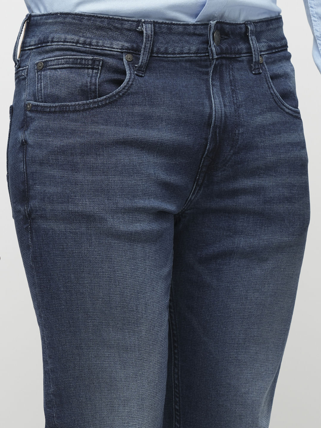 PRODUKT by JACK&JONES Blue Mid Rise Slim Jeans