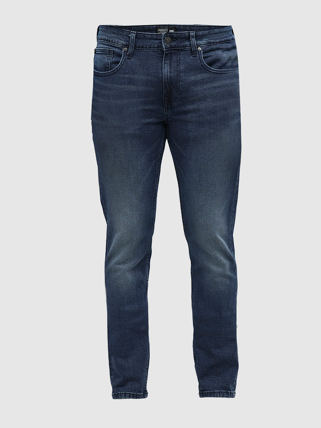 PRODUKT by JACK&JONES Blue Mid Rise Slim Jeans