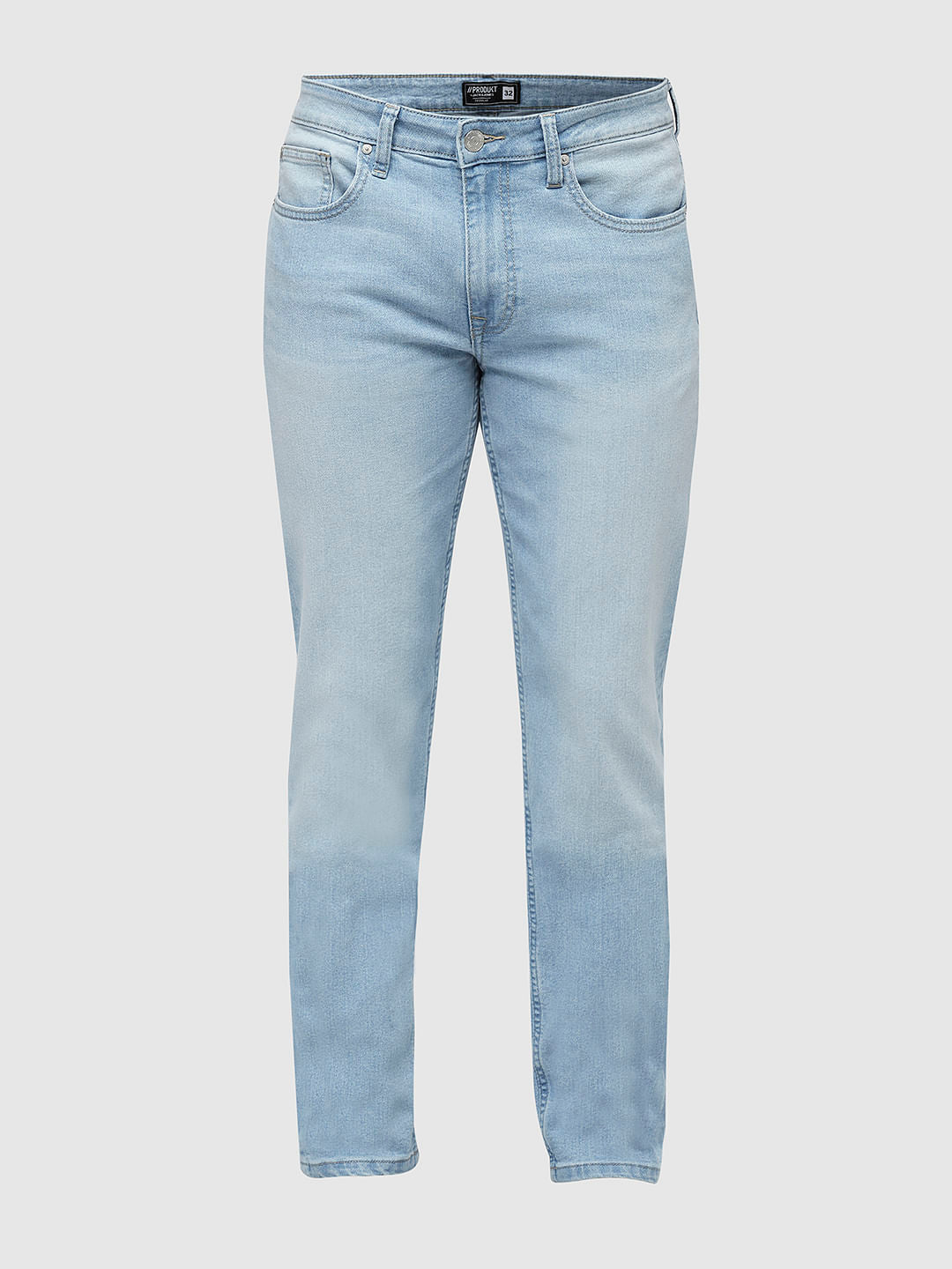 PRODUKT by JACK&JONES Light Blue Mid Rise Slim Jeans