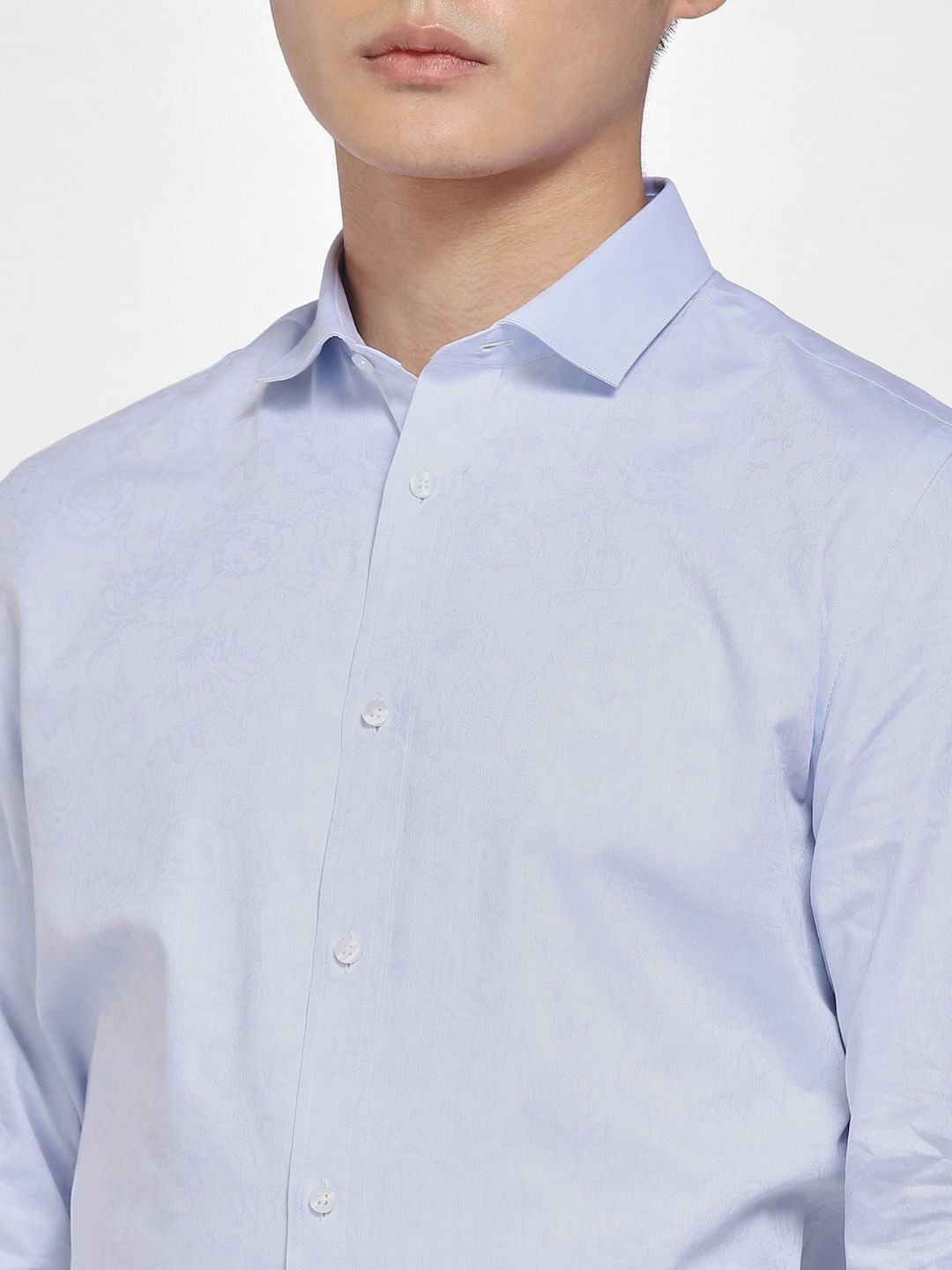 Blue Formal Full Sleeves Shirt