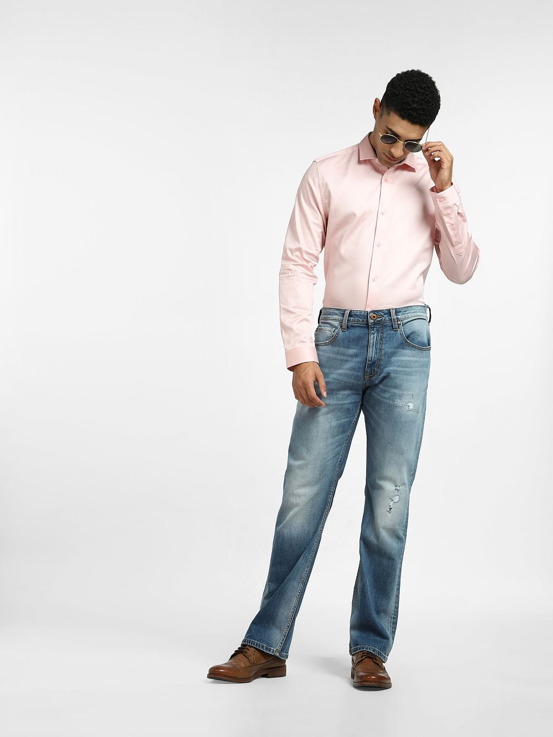 Pink Full Sleeves Shirt - S