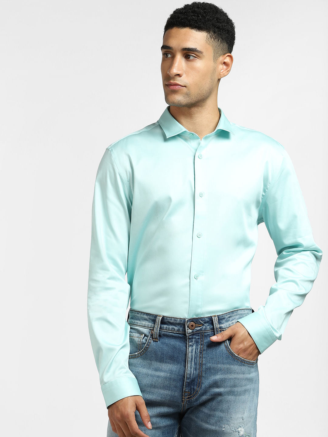 Blue Full Sleeves Shirt