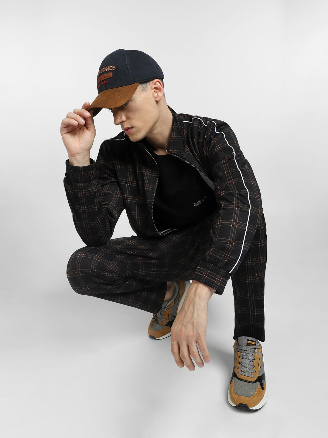 Black Check Co-ord Jacket