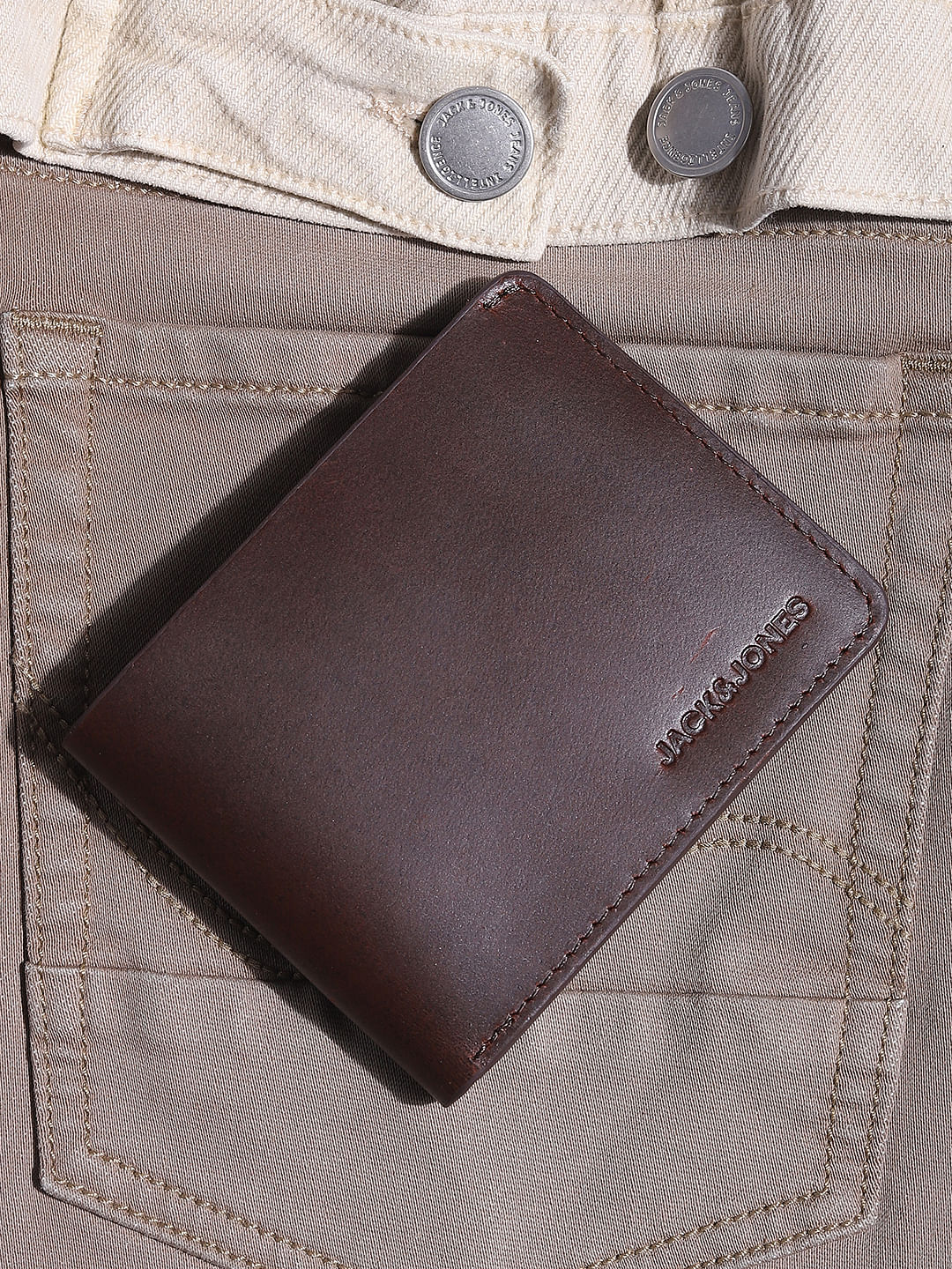 Dark Brown Leather Wallet - ONE