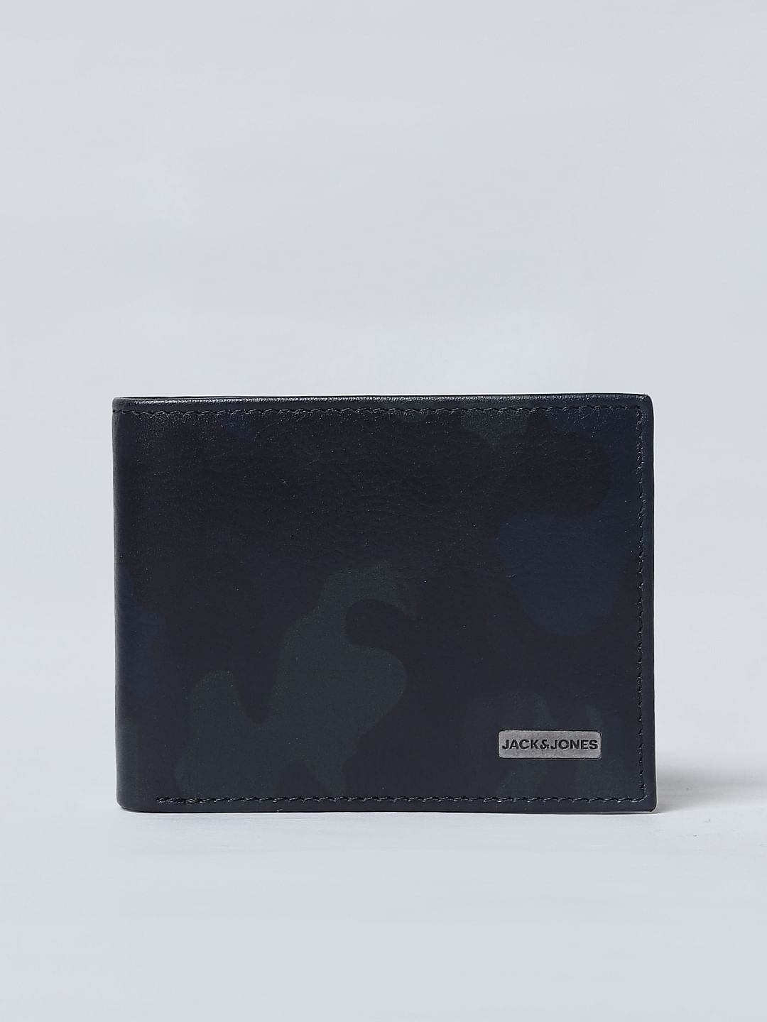 Green Camo Print Leather Wallet