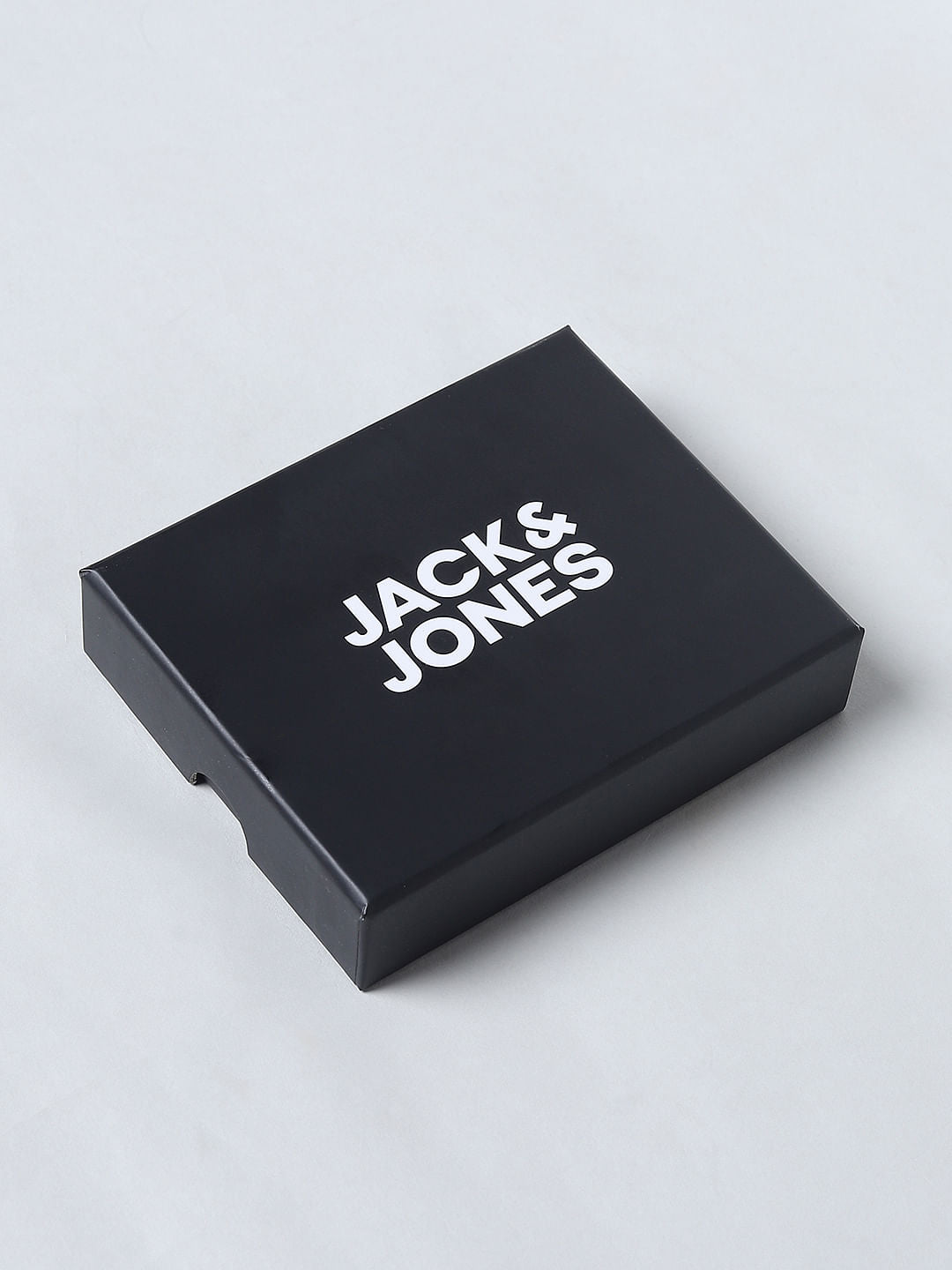 Black Colourblocked Leather Wallet