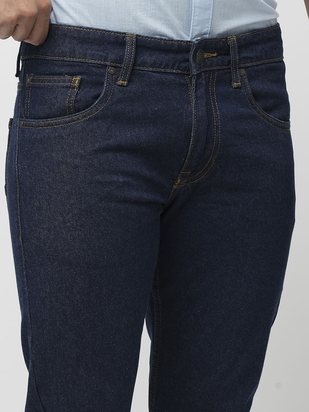 PRODUKT by JACK&JONES Dark Blue Mid Rise Slim Jeans