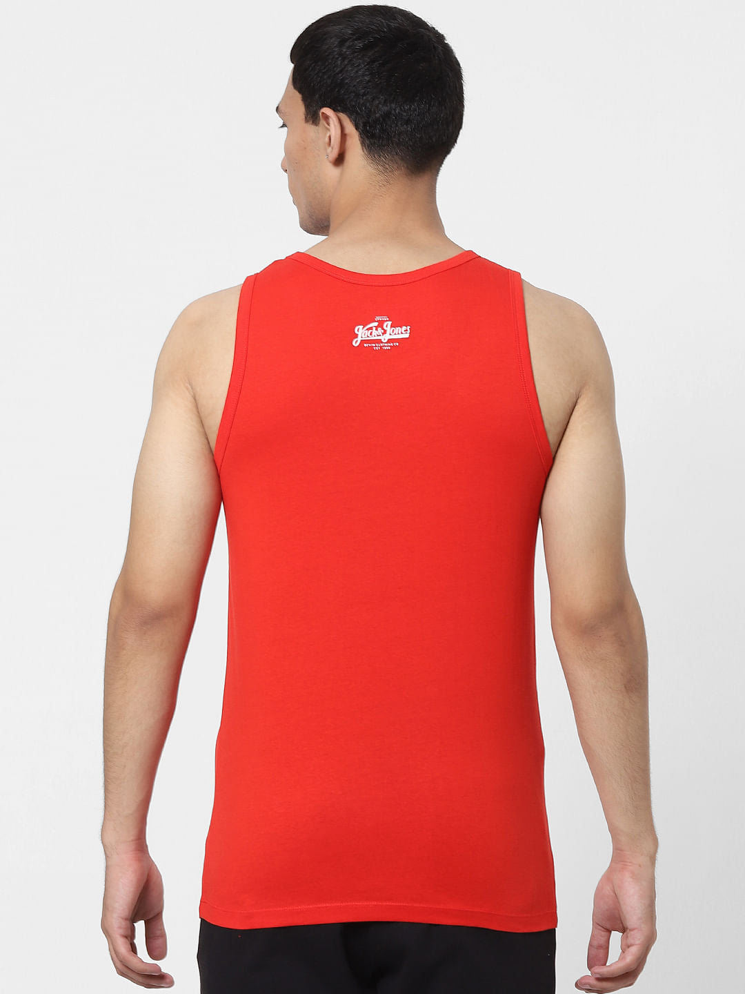 Red Logo Print Vest