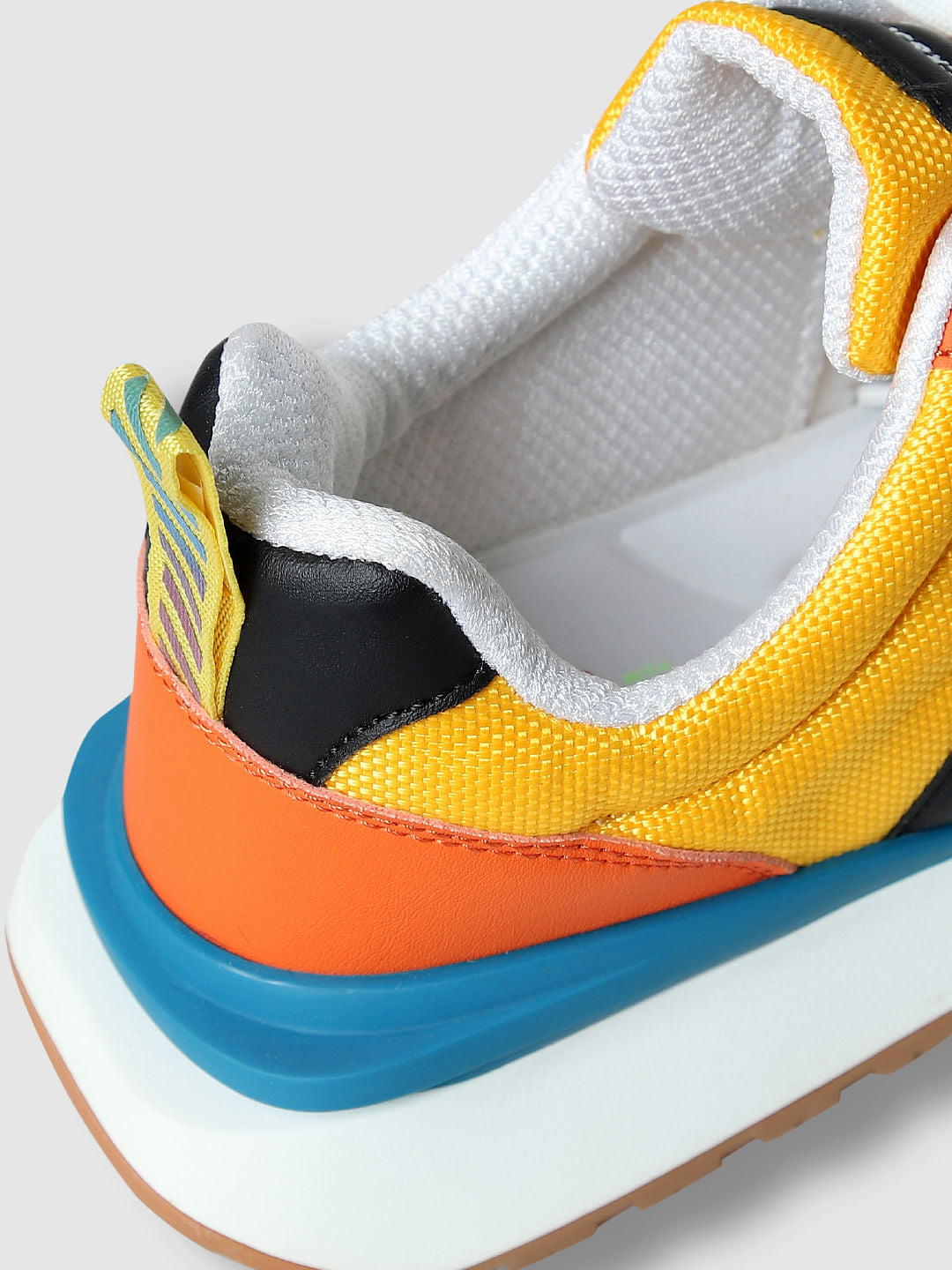 Yellow Colourblocked Sneakers