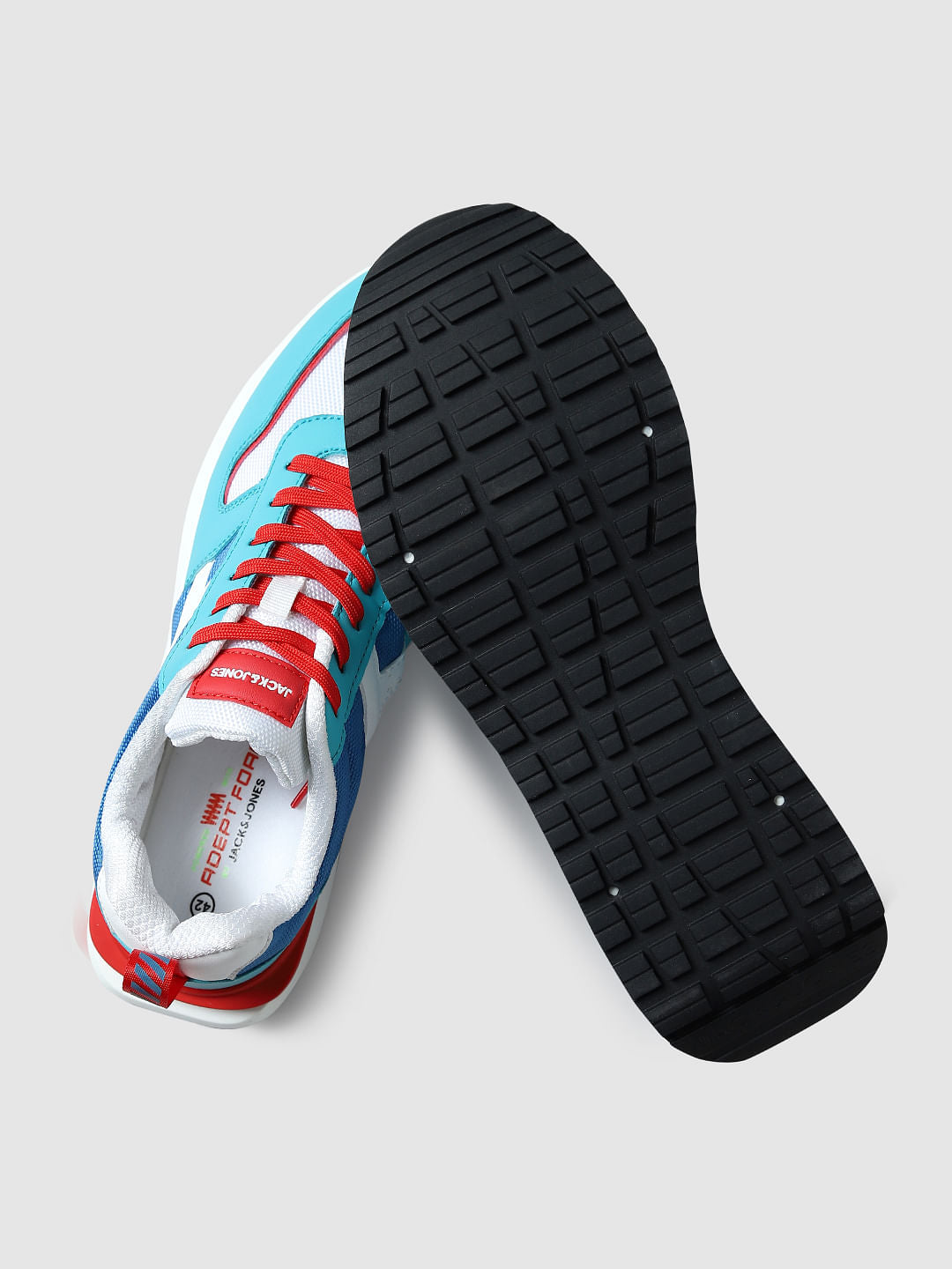 Blue Colourblocked Sneakers