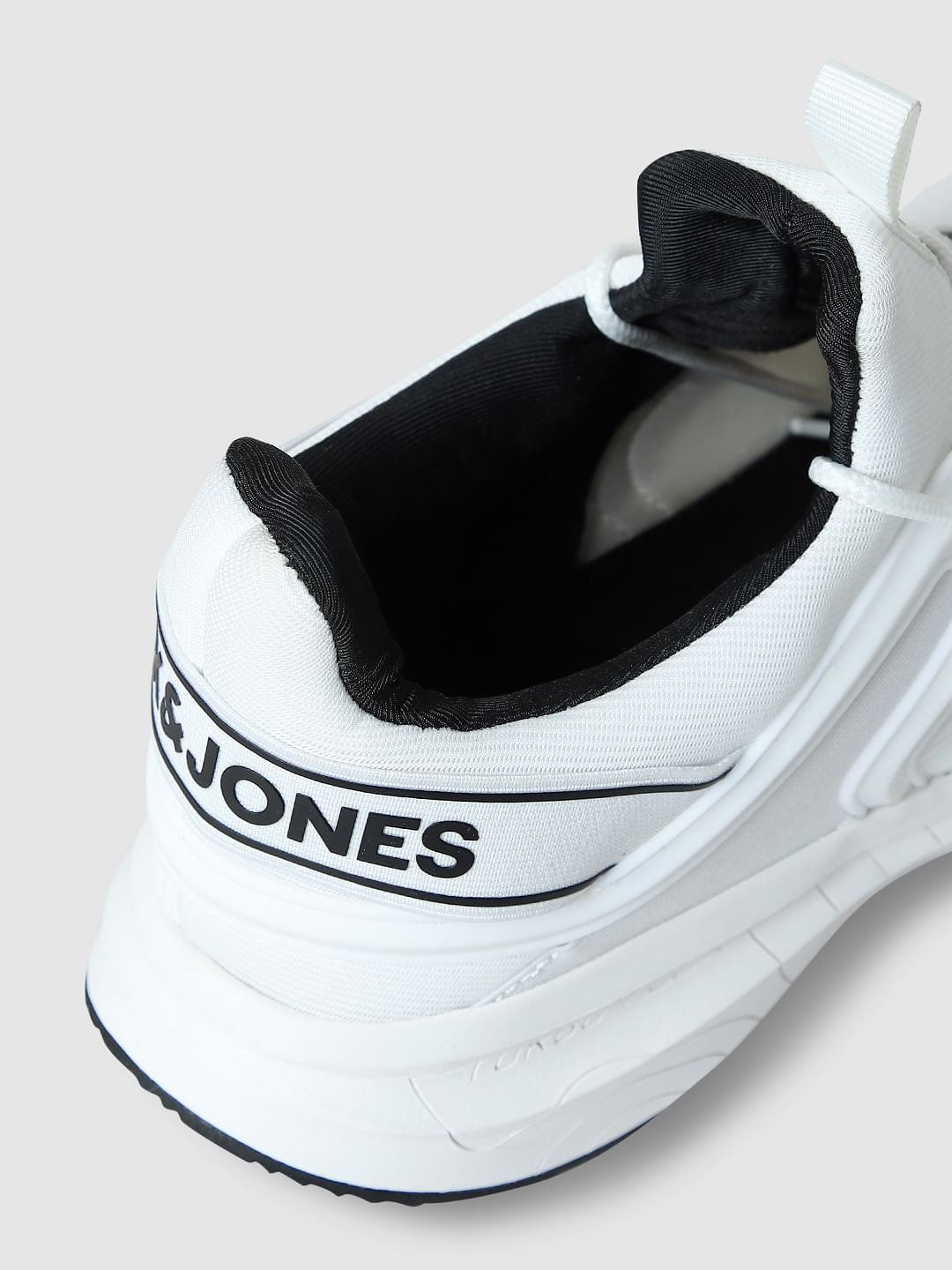 White Flex Sole Knitted Sneakers