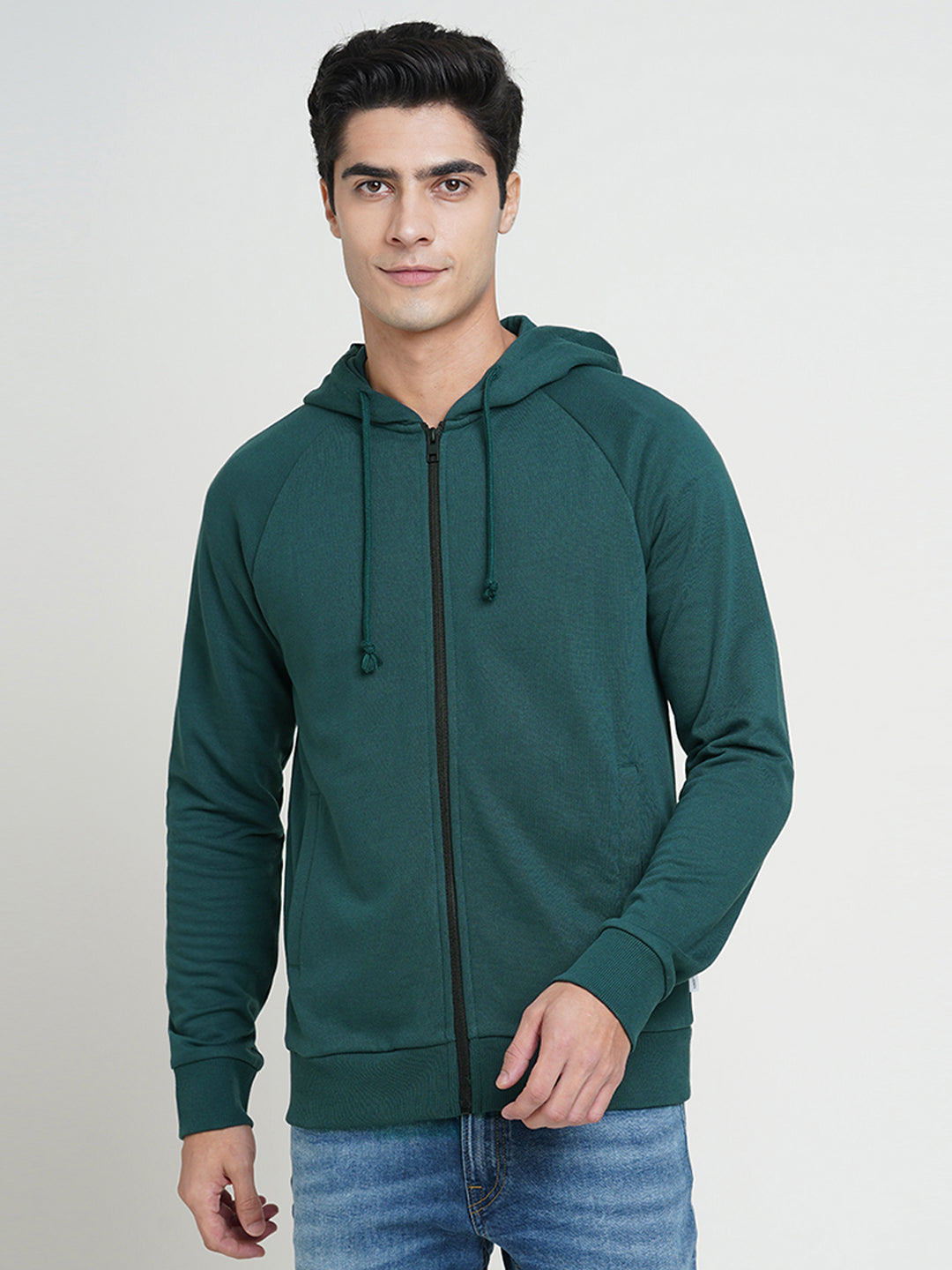 Zip-Up Hooded Jacket - XS