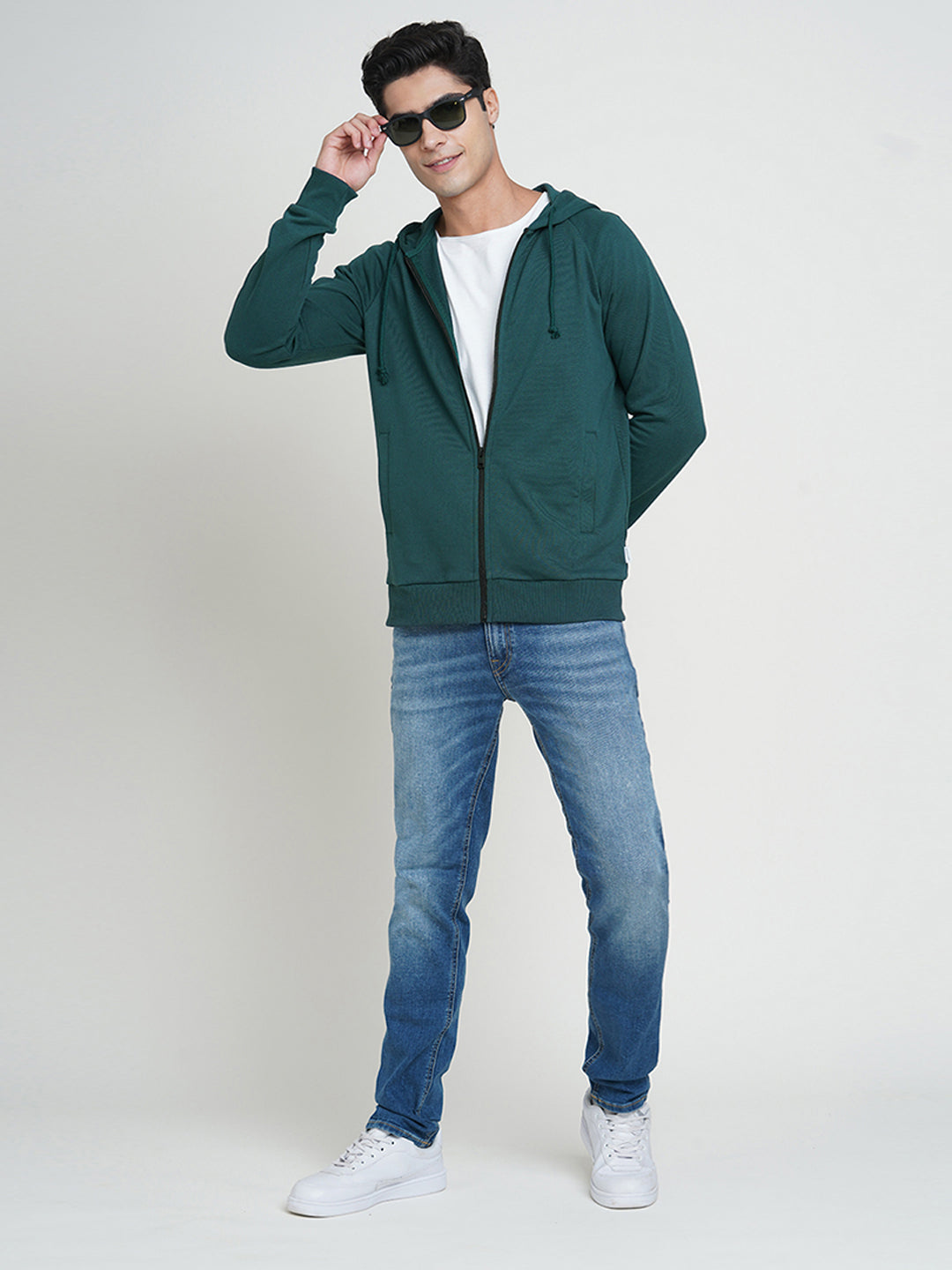 Zip-Up Hooded Jacket