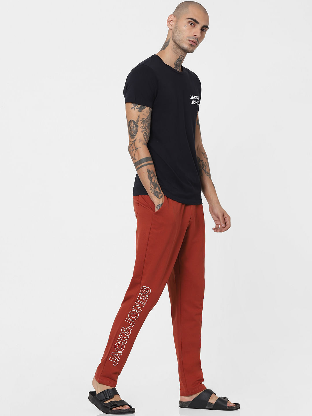 Brick Red Mid Rise Sweatpants - S