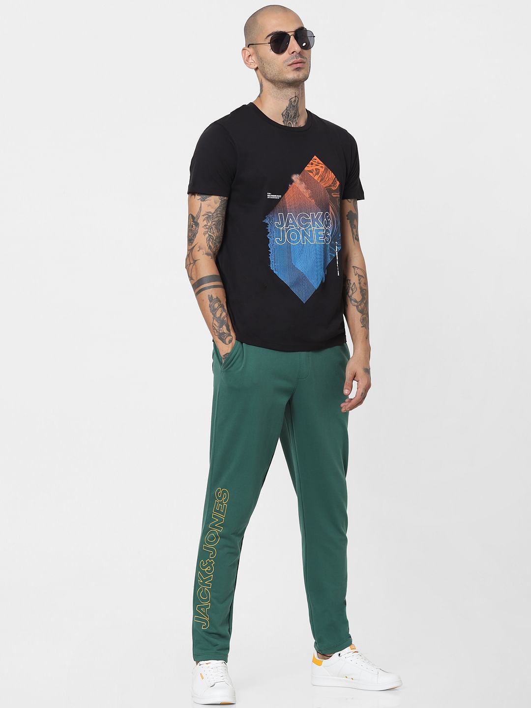 Green Mid Rise Sweatpants - S