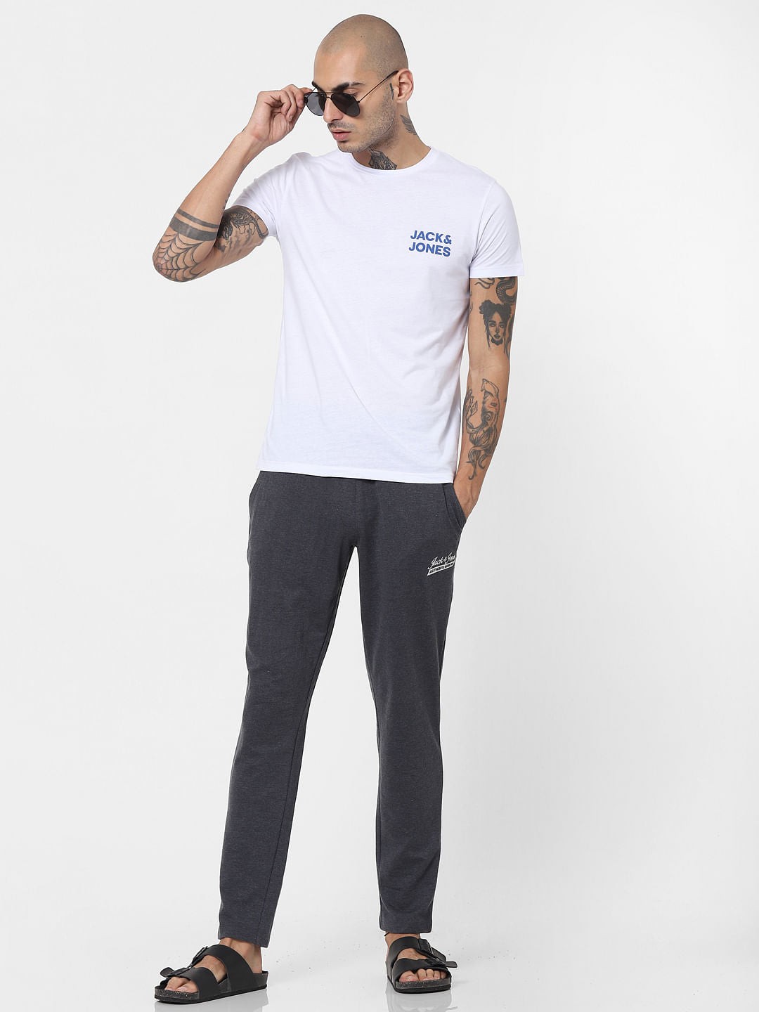 Dark Grey Mid Rise Sweatpants - S
