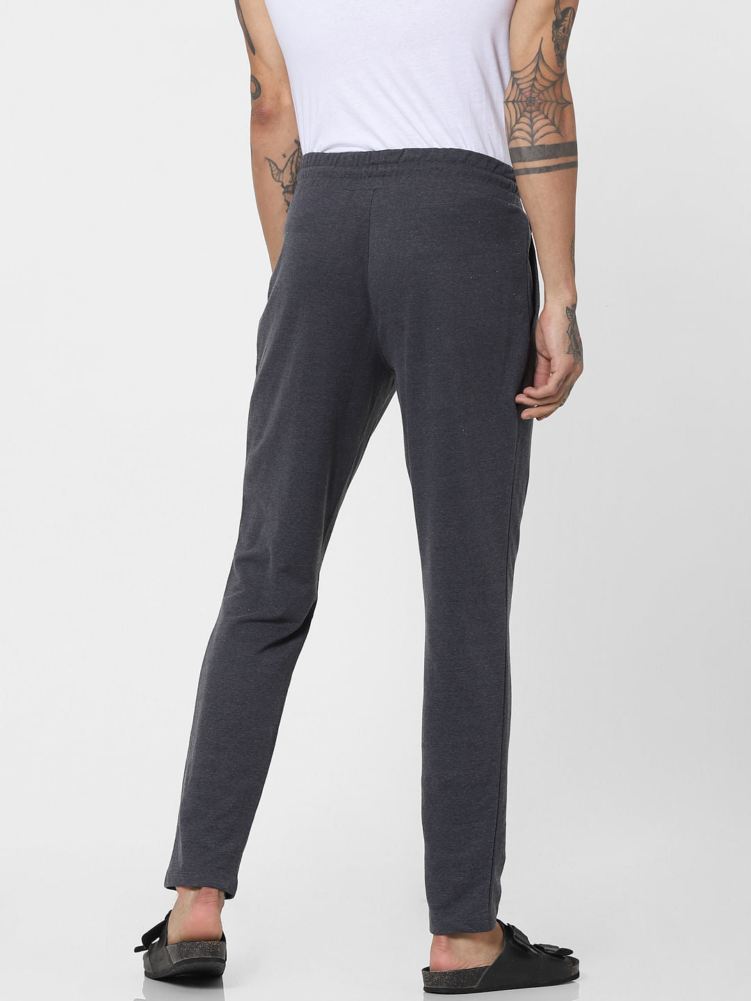 Dark Grey Mid Rise Sweatpants