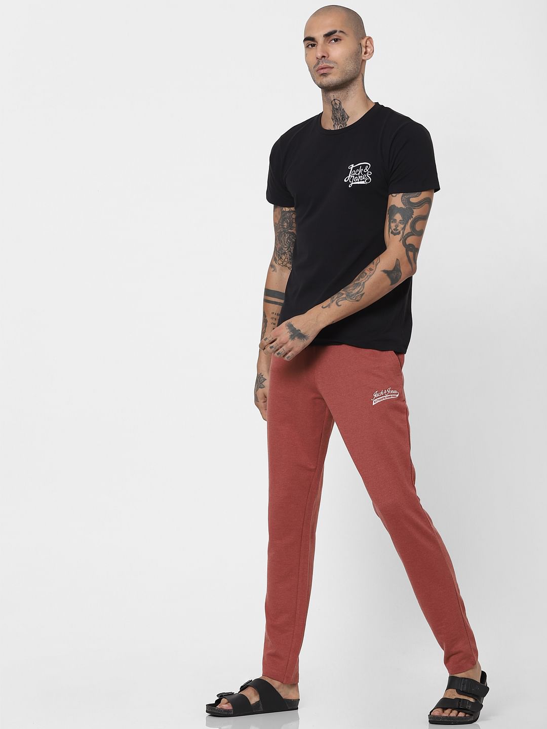 Red Mid Rise Sweatpants - S