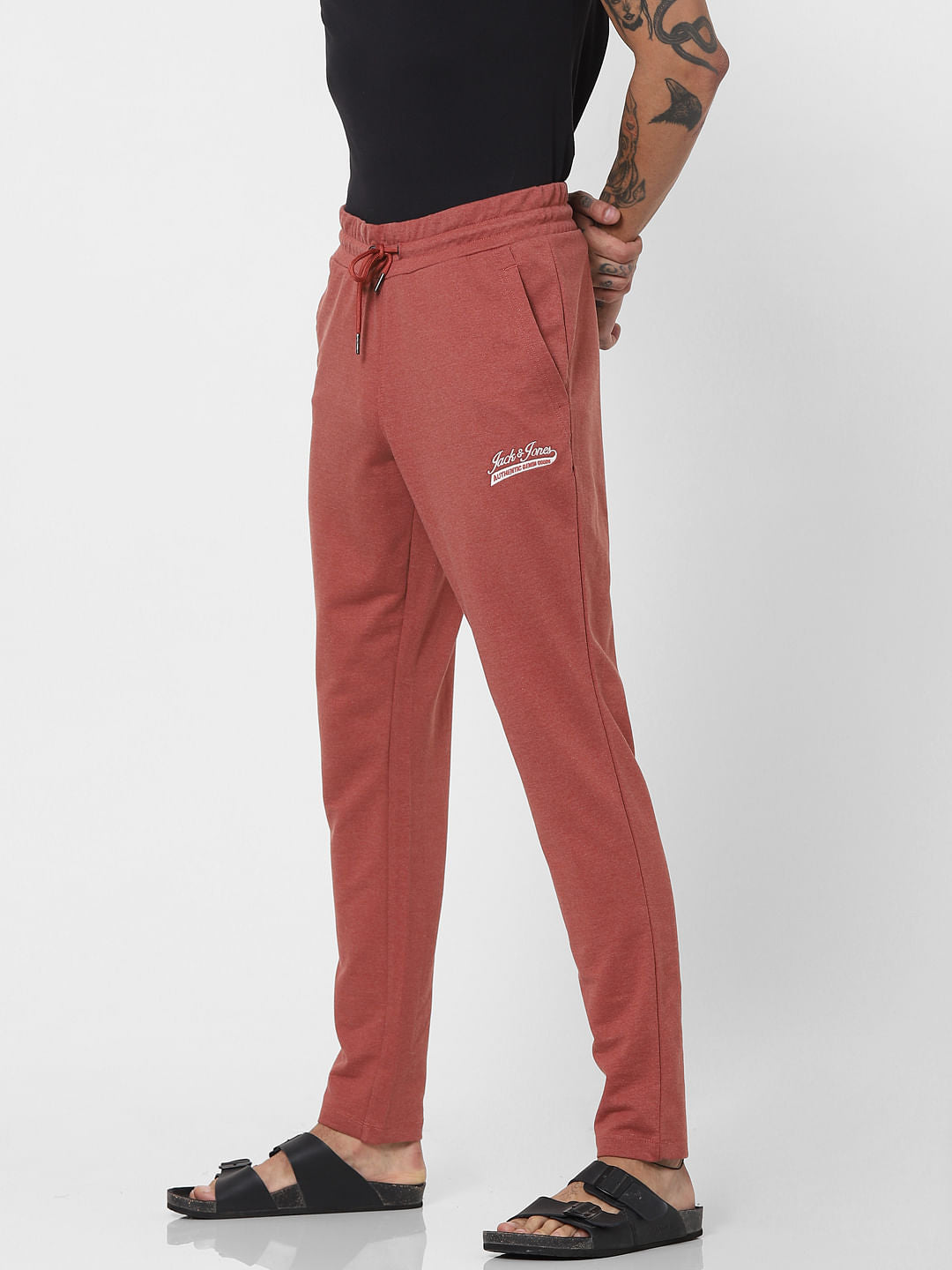 Red Mid Rise Sweatpants
