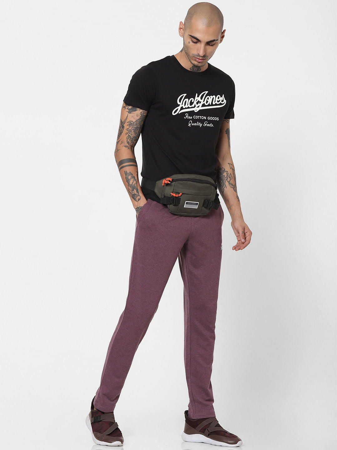 Mauve Mid Rise Sweatpants - S