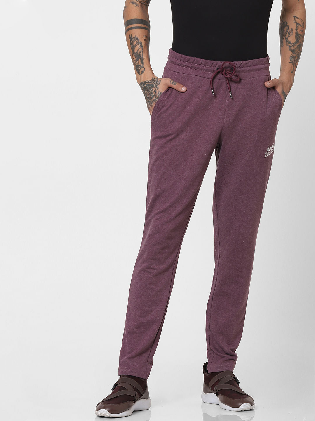 Mauve Mid Rise Sweatpants