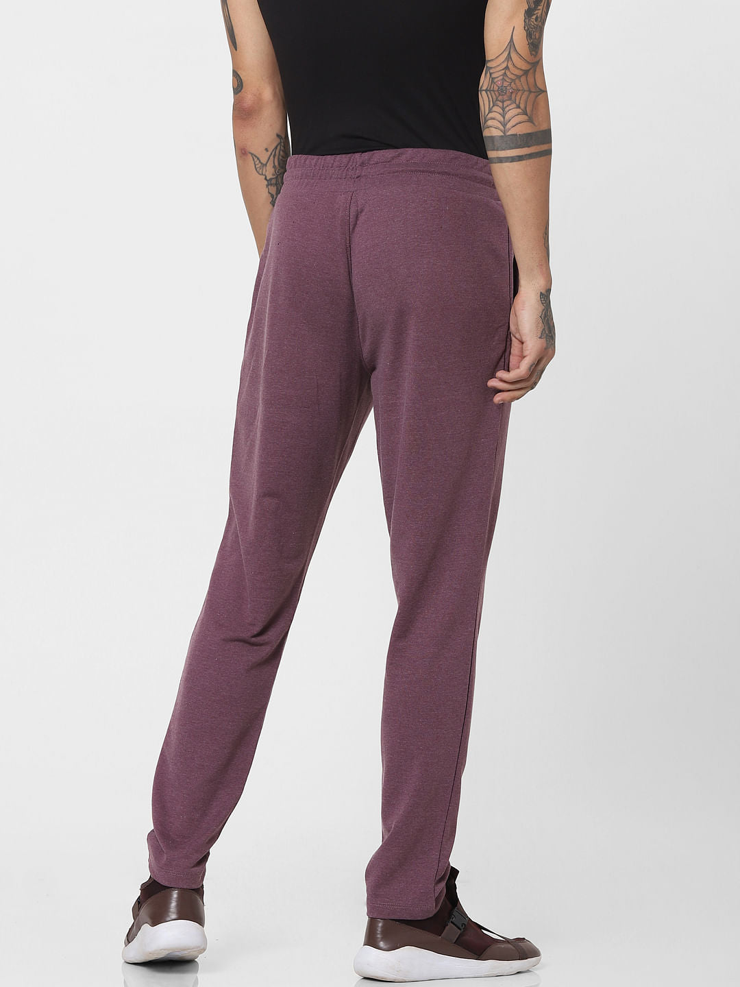 Mauve Mid Rise Sweatpants