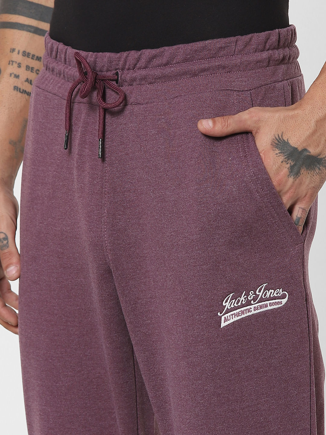 Mauve Mid Rise Sweatpants