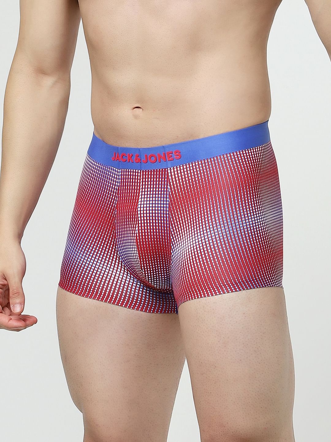 Red Printed Trunks