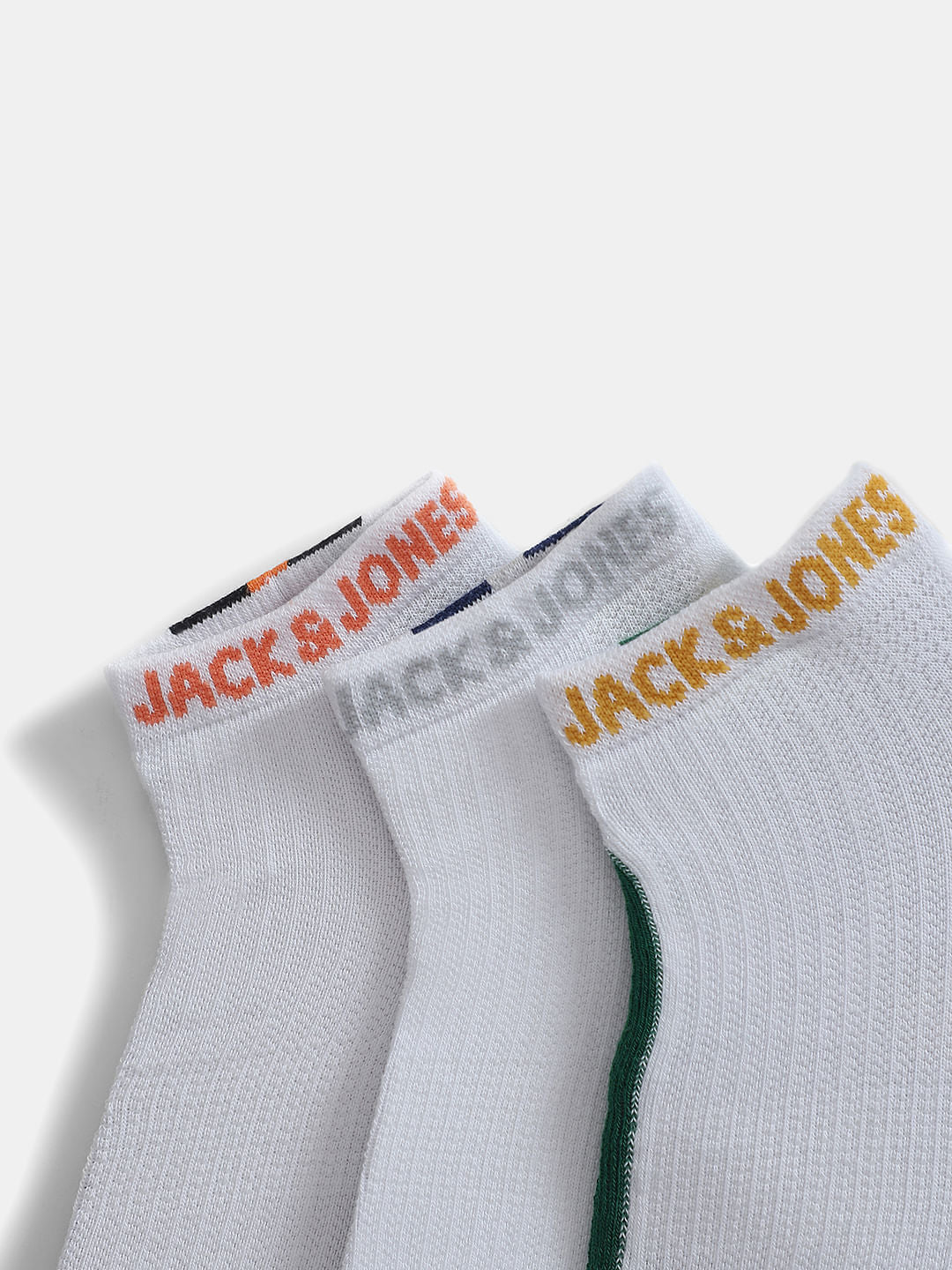 Pack of 3 Ankle Length Socks - Black, Blue & Green