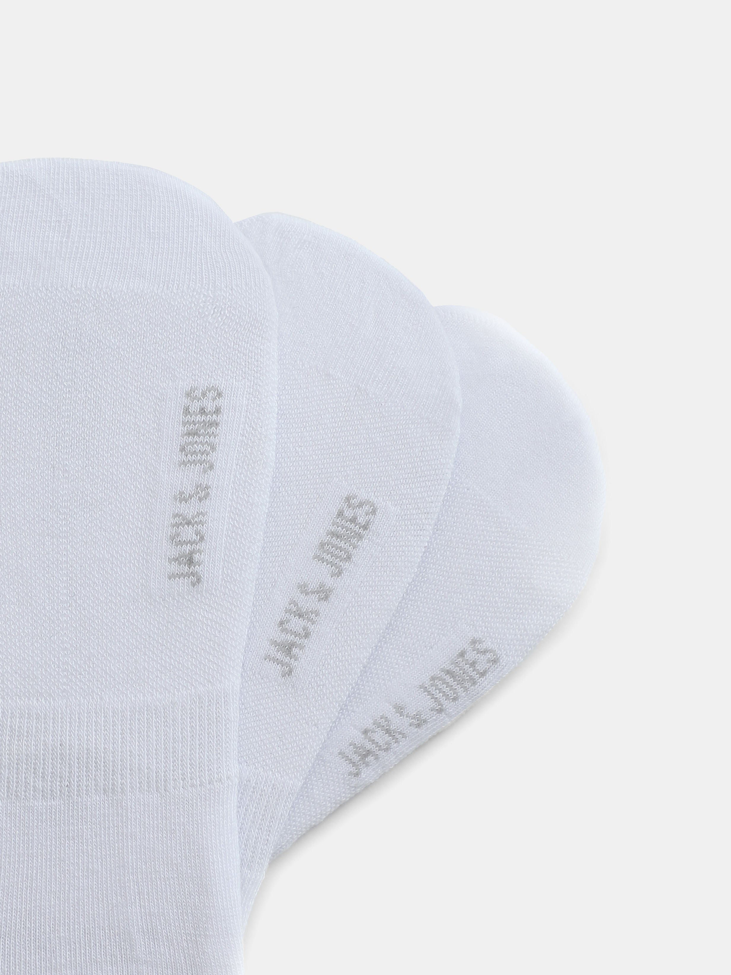 Pack of 3 White No-Show Socks