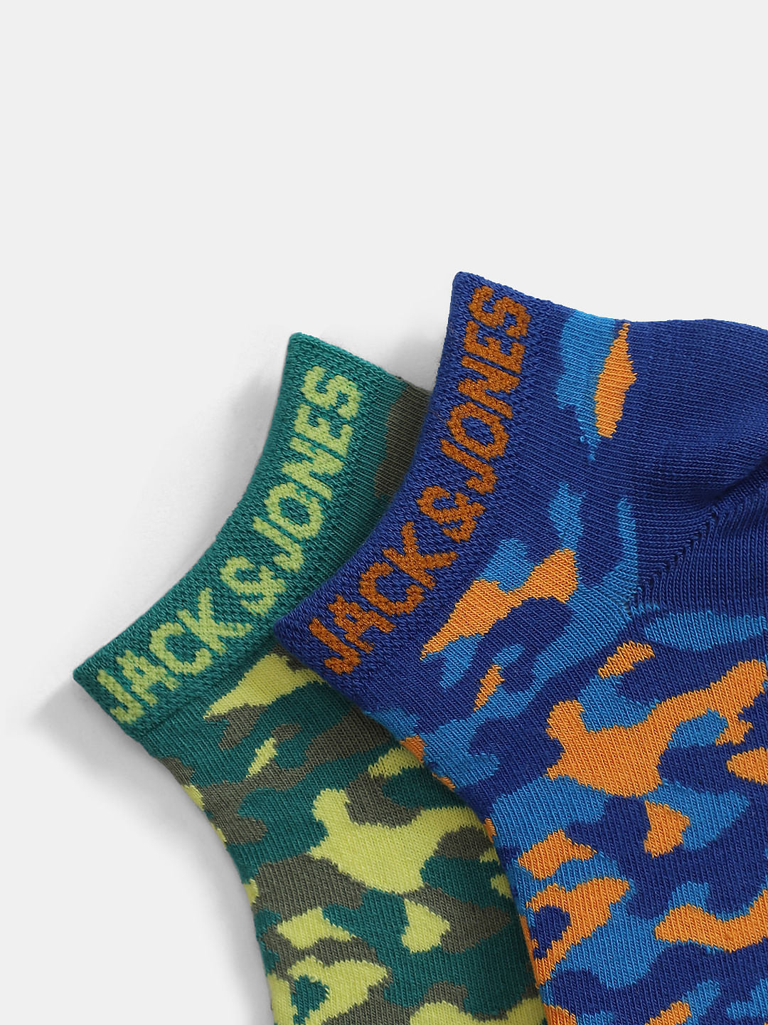 Pack of 2 Camo Print Ankle Length Socks