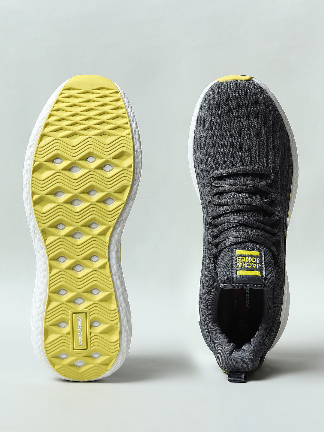 Grey Colourblocked Sneakers