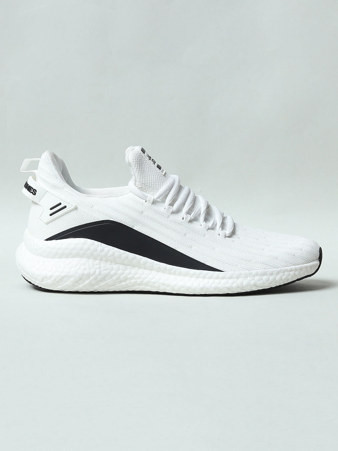 White Colourblocked Sneakers