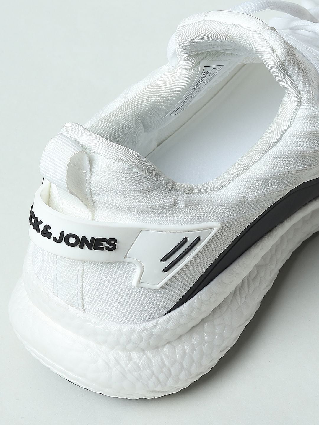 White Colourblocked Sneakers