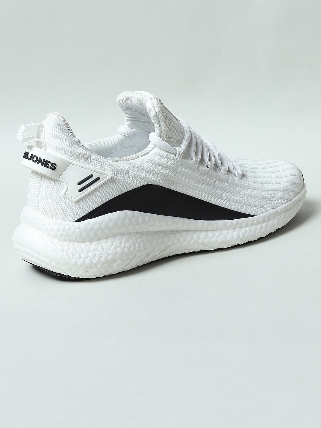 White Colourblocked Sneakers