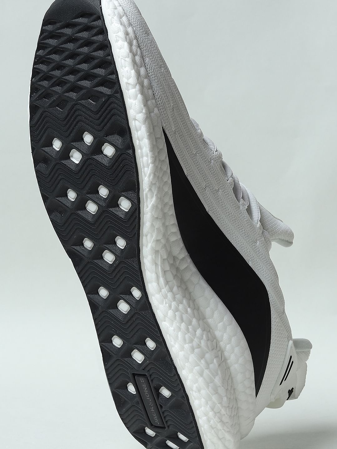 White Colourblocked Sneakers